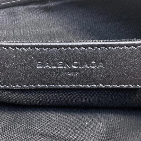 BALENCIAGA Classic Clip L Black White Canvas Leather - Clutch Bag 199-052925 - Picture 7 of 7
